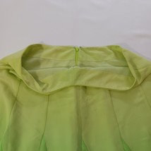 Worthington Women's Yellow & Green Back Zip Pull-On Lined Pleated Skirt Size 14 image 9