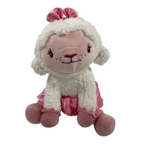 Disney Store Doc McStuffins Lambie Lamb Plush Doll Satin Skirt 7 inch - £7.60 GBP