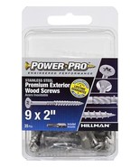 Hillman 42497 Power Pro Premium 305 Stainless Steel Wood Screws #9 x 2&quot;,... - $52.55 CAD