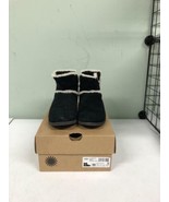 UGG Kids&#39; Unisex K Coletta Wool Suede Boot Black/Cream Size 11K - £36.98 GBP