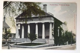 Scenic Pilgrim Hall Plymouth Massachusetts MA Pillars Design Postcard Un... - $5.00