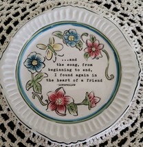 Grasslands Road Brand ~ Trinket Dish ~ 6&quot; Dia ~ and the song from beginning t... - £17.93 GBP