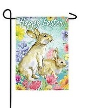 Meadow Creek Easter Bunnies Decorative Organza Garden Flag-2 Sided,12.5&quot;... - $14.84