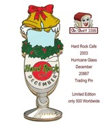 Hard Rock Cafe 2003 Hurricane Glass December 20867 Trading Pin Limited E... - $15.95