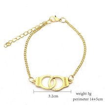2019 Creative Gold And Puzzle Heart Shaped HER KING HIS QUEEN Bracelet For Women - £9.62 GBP
