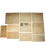 10 1901 MASSACHUSETTS Billhead Document Receipts Wool Mills Window Glass... - £21.17 GBP