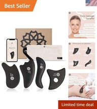 4-Piece Gua Sha Facial Massage Set - Large Bian Stone for Rejuvenating S... - $745.33 MXN