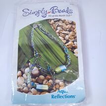 New Simply Beads Kit of the Month Club Bead set Aqua Reflections BD004 b... - $25.00