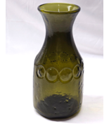 VHTF Vintage FRANCISCAN MADERIA Crystal Olive Green Glass Carafe 9.5&quot; - ... - $2,578.15 MXN
