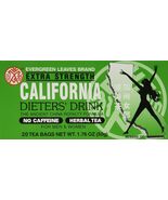 Evergreen Leaves Brand California Dieters' Tea 20 TB (Pack of 3) Exp: 11... - $18.80