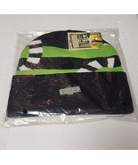 Beetlejuice Beanie Hat One Size Black Green Sally Hansen Sandworm Knit New - $367.53 MXN