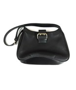 GREAT AMERICAN LEATHER WORKS Black Leather Shoulder Bag Purse Hobo Handbag - $36.55 CAD