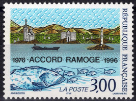 Zayix France 2524 Mnh Ramoge Fish Ships Lighthouse 032323SM106M - £1.12 GBP