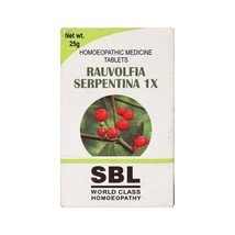 Pack of 2 - SBL Rauwolfia Serpentina 1X (25g) Homeopathic MN1 - £17.88 GBP