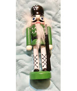 Wooden Nutcracker guard 4.5 Inches Tall Green - $182.78 MXN