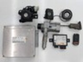 99-00 Mercedes SLK230 6spd ECU Ignition Switch Trunk Door Glove Set A0285457832 image 5