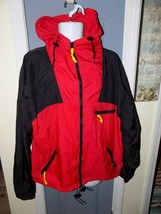 Vintage Marlboro Adventure Team Red/Black Hooded Windbreaker Jacket Size L EUC - £35.49 GBP