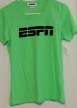 New Disney Parks ESPN Sports T-Shirt Womens Medium Green - $11.76