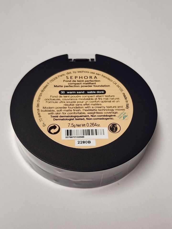 SEPHORA Matte Perfection Powder Foundation 30 Warm Sand Full Size - $14.25