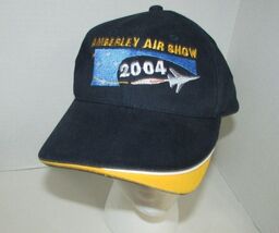 Amberly Air Show 2004 blue yellow Hat cap adjustable strap men women One... - $12.22