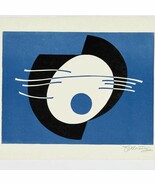 Julio Meissner Silkscreen Pencil Signed Abstract Eye - $308.36 CAD