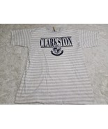 Vintage Clarkston Michigan Velva Sheen Tee Shirt NWT L USA Striped Singl... - $6.42 CAD
