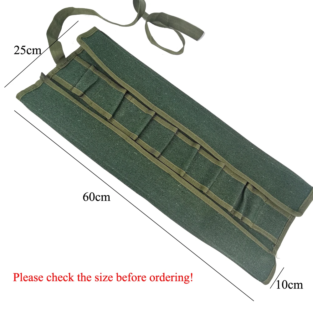 Green Japanese Bonsai Tools Storage Package Roll Bag 600x430MM Canvas Tool Set C - £52.34 GBP