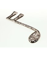 Vintage Jezlaine Musique Clef Note Broche en Argent 6.5gr - €48,41 EUR