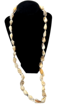 Lot of 2 Sea Shell Necklaces Slip Over Natural Colors 15 Inches and 16 Inches - £10.04 GBP