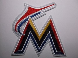 Miami Marlins Embroidered PATCH~3 3/4 &quot; x 3 3/4&quot;~Iron Sew On~MLB~Ships FREE - $4.66