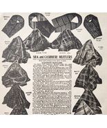 1900 Silk &amp; Cashmere Mufflers Advertisement Victorian Sears Roebuck 5.25... - $28.01 CAD