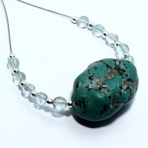 Malachite Nugget Fluorite Beads Briolette Natural Loose Gemstone Jewelry - £2.81 GBP
