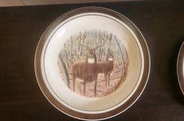 Cabela&#39;s Folkcraft Stoneware Dinner Plate Whitetail Deer Replacement - £6.88 GBP