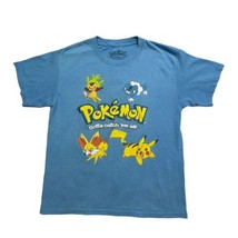 Pokemon Shirt Boys XL (14-16) Blue Gotta Catch ‘em All Graphic Front Pullover - $9.11
