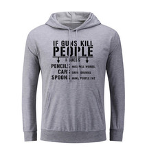 If Guns Kill People 2nd Amendment Gun Rights Hoodies Sweatshirt Slogan Hoody Top - £19.54 GBP