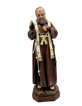 8 inch Saint Padre Pio Statue hand made in Colombia F006 - $1,412.49 MXN