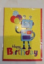 Happy Birthday Robot Card - $40.51 MXN
