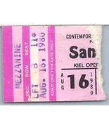 Vintage Carlos Santana Ticket Stub August 16 1980 St. Louis Missouri - £18.59 GBP