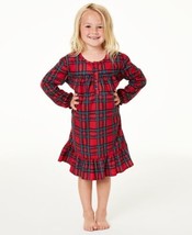 allbrand365 designer Big Kid Girl Matching Brinkley Plaid Pajama Nightgown 14-16 - £27.74 GBP
