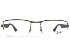 Ray-Ban Eyeglasses Frames RB6331 2620 Black Gray Rectangular Half Rim 52-19-140 - £48.29 GBP