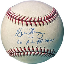 Michael Young signed Official Rawlings Major League Baseball 6X AL All-Star- COA - £62.96 GBP
