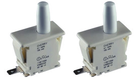 2pc - Cherry E5852AD &quot;Snap In&quot; Pushbutton Interlock Switch - £15.96 GBP