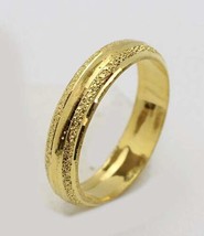 22k gold band diamond cut ring size 5.0 #AG - £197.32 GBP