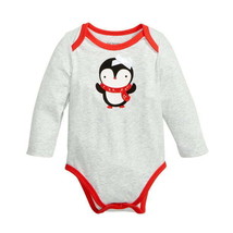 First Impressions Infant Girls Penguin Bodysuit,Whispy Gray Htr,Newborn - £15.01 GBP