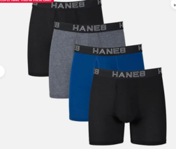 Hanes Ultimate Comfort Flex Fit Men&#39;s Boxer Briefs, Assorted - 4 Pack Me... - $307.46 MXN