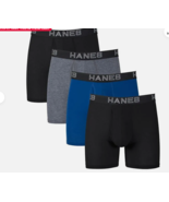 Hanes Ultimate Comfort Flex Fit Men&#39;s Boxer Briefs, Assorted - 4 Pack Me... - $306.01 MXN