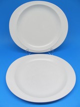 Thomas Germany Flammfest Set Of 2 White Oval Ribbed Rim 10 1/2&quot; X 9&quot; Plates - £46.41 GBP