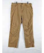 Eddie Bauer Mens Corduroy Pants  Size 38x32 Cotton Brown - £13.55 GBP