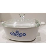 Vintage 1966-69 Corning Ware Square Blue Cornflower 1 1/2 QT Casserole C... - £592.62 GBP