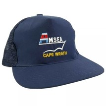 American Overseas Marine Corp. AMSEA Cape Wrath Snapback Trucker Hat Cap... - $10.99